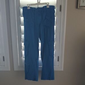 Free People Tahiti Blue Cargo Pants